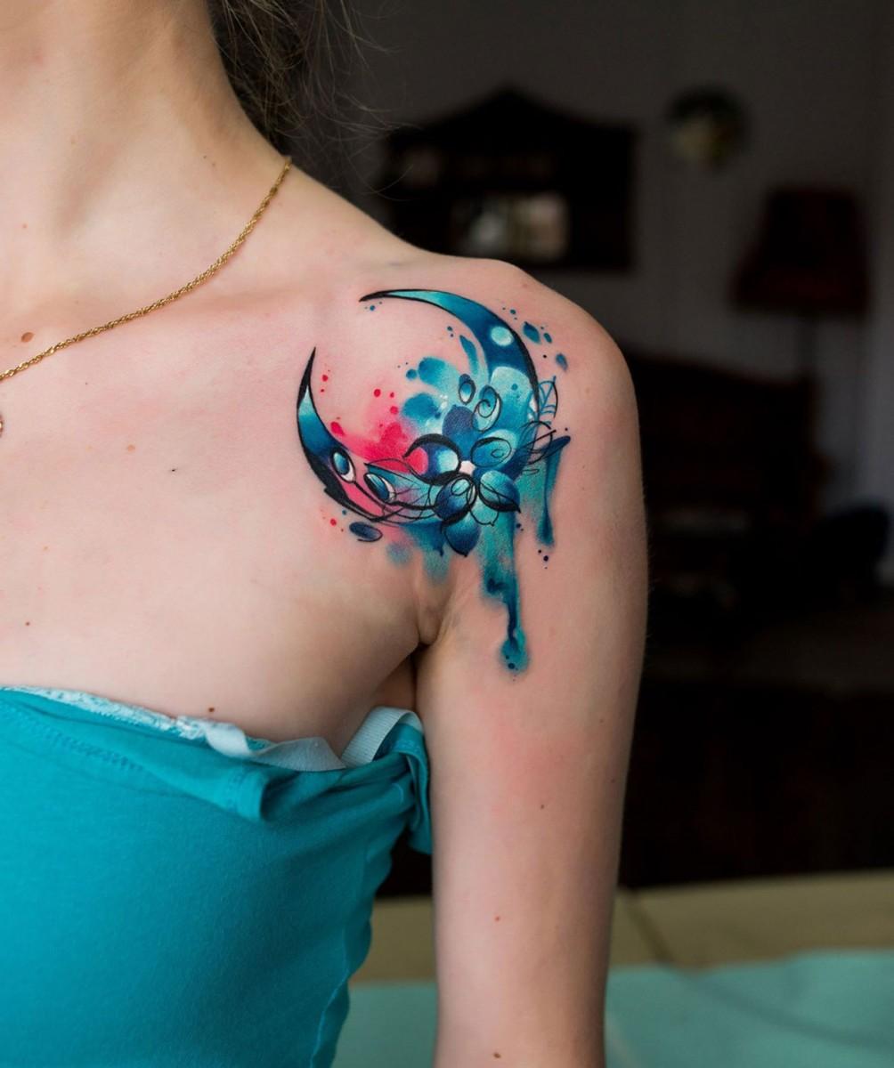 Tatuajes, Tatuadores y amantes de los tatuajes Tatuajes de lunas y flores Símbolos