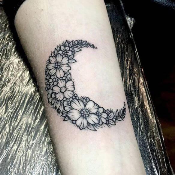Tatuajes, Tatuadores y amantes de los tatuajes Tatuajes de lunas y flores Símbolos