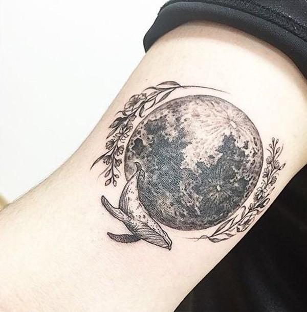 Tatuajes, Tatuadores y amantes de los tatuajes Tatuajes de lunas y flores Símbolos