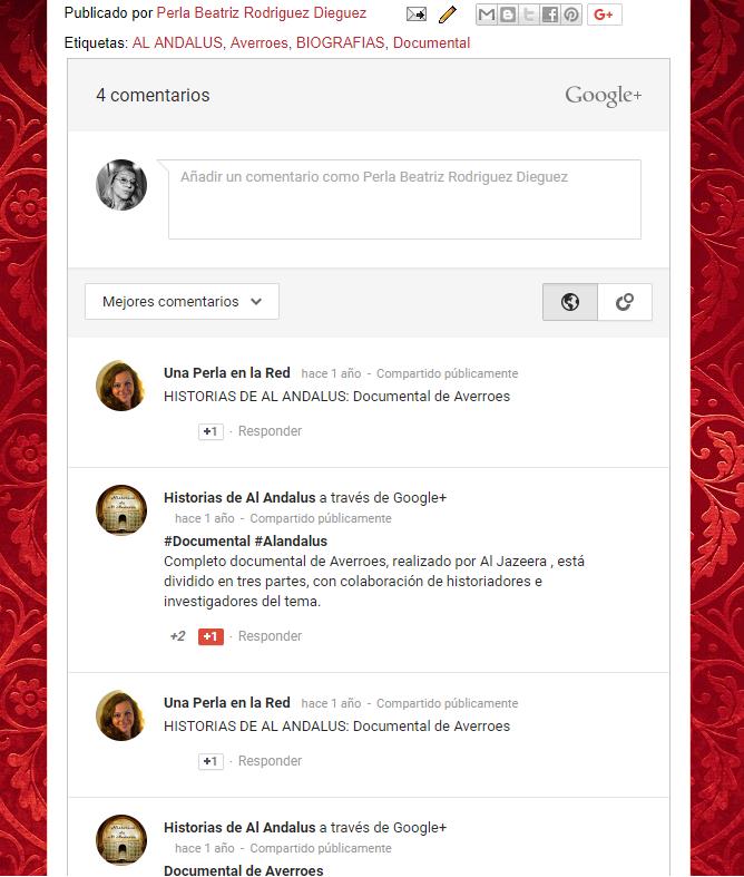 comentarios blogspot desde Google +