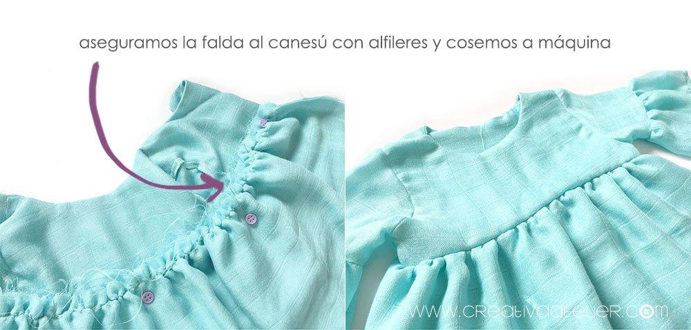 Como hacer un vestido de muselina de bebé DIY - Tutorial y patrón Gratis