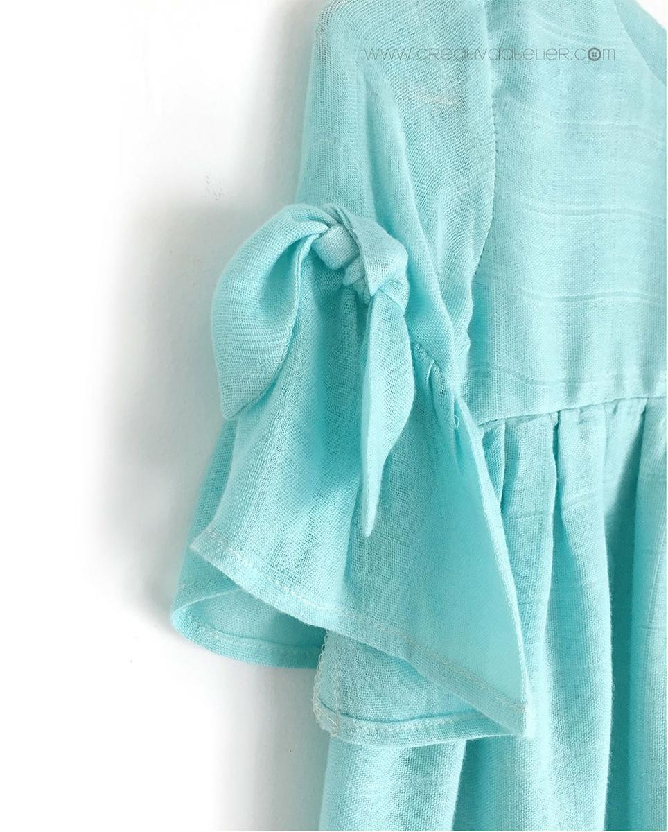 Como hacer un vestido de muselina de bebé DIY - Tutorial y patrón Gratis