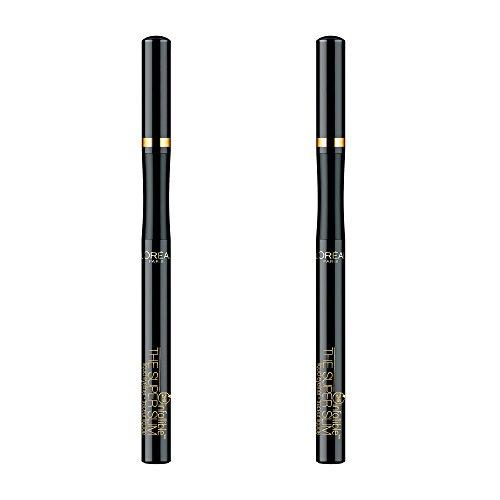 LOreal Paris The Super Slim Eyeliner by Infallible, Black, 0.034 oz., Negro
