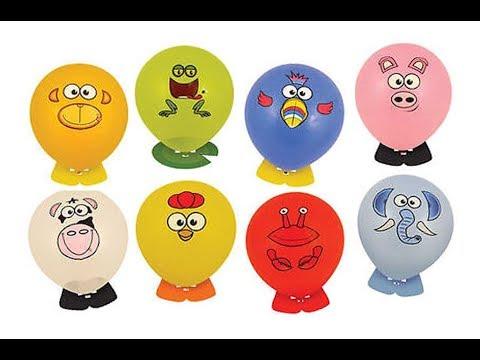 Animales con forma de globos de colores| Animals with the shape of colored balloons