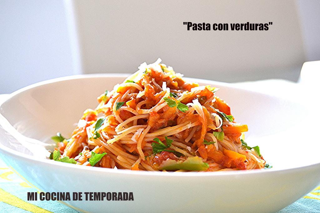 Pasta con verduras 006