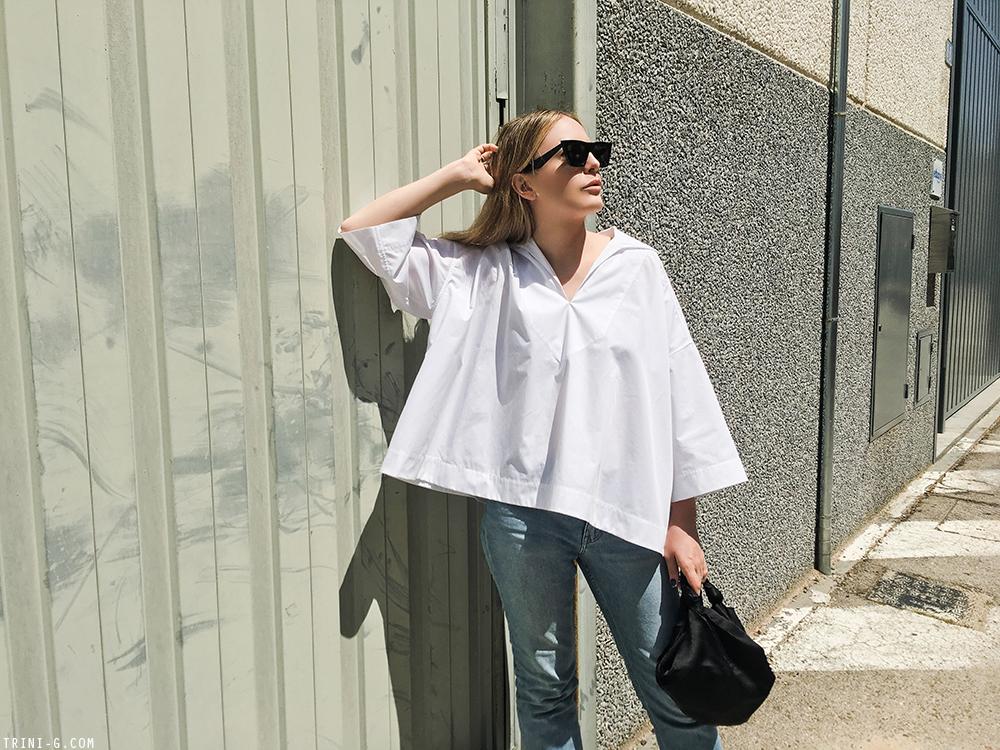 Trini |Balenciaga top Acne Studios jeans