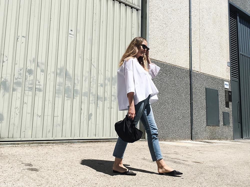 Trini |Balenciaga top Acne Studios jeans