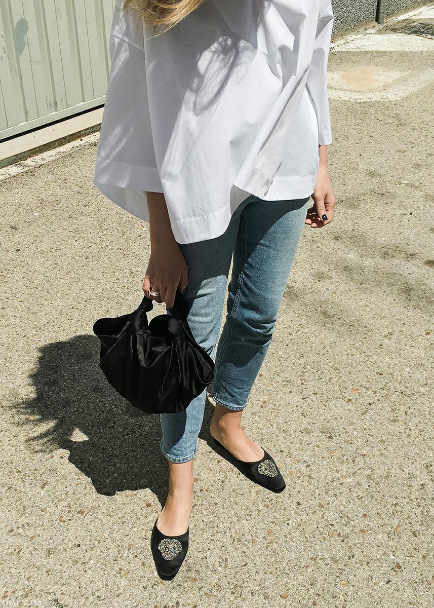 Trini |Balenciaga top Acne Studios jeans