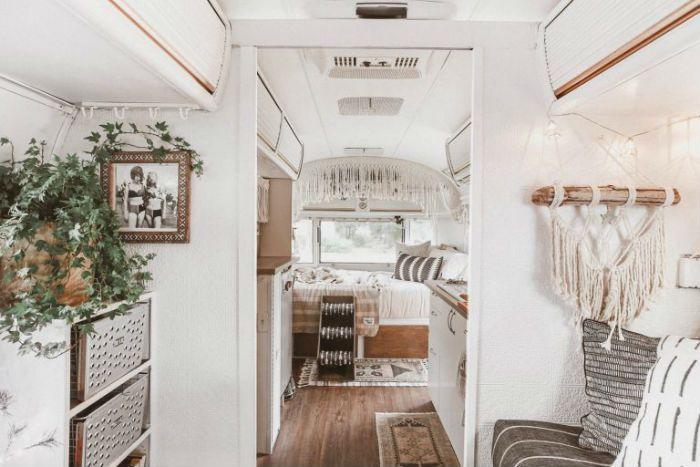Estilo bohemio para una casa sobre ruedas