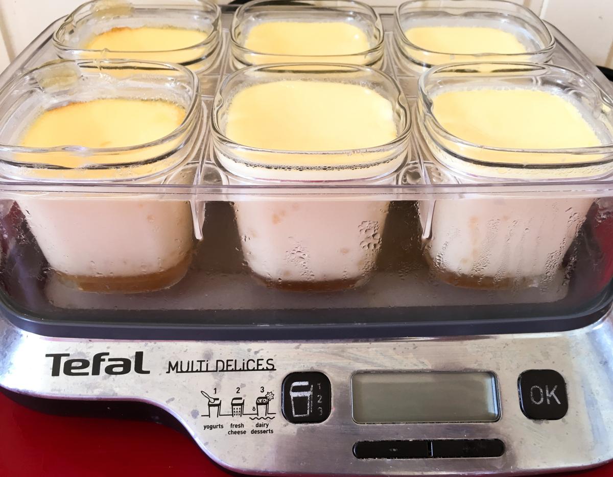 flan de vainilla en la tefal multidelices