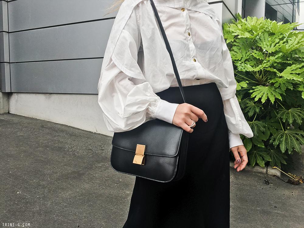 Trini | Céline shirt The Row skirt