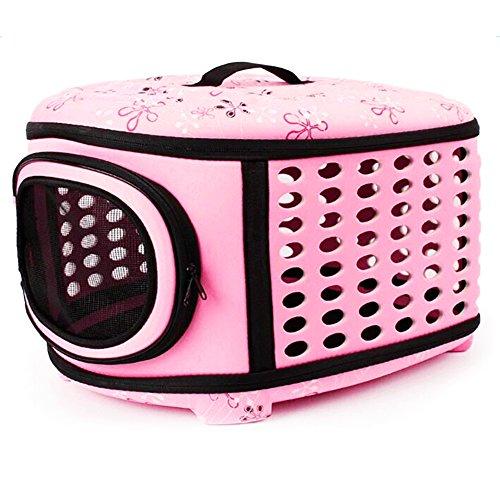 Mlec tech Bolsa de Transporte para Perro y Gato EVA Caja para el Transporte de Perro y Gato en Avión Coche Tren 17.72x14.96x13.60inches