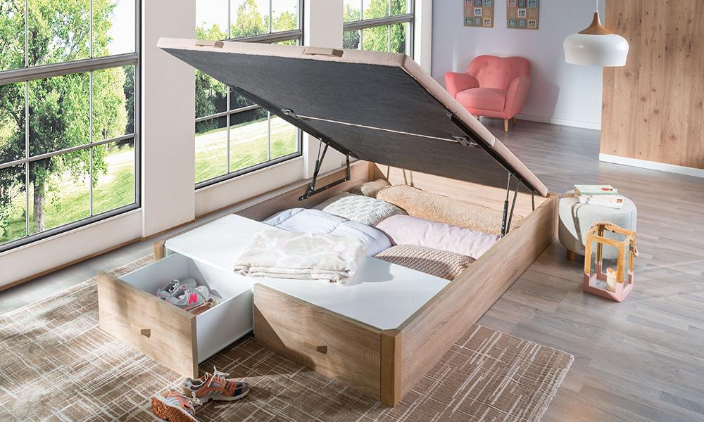 Hacer ejercicio para dormir bien Canape Woodbox en Conforama
