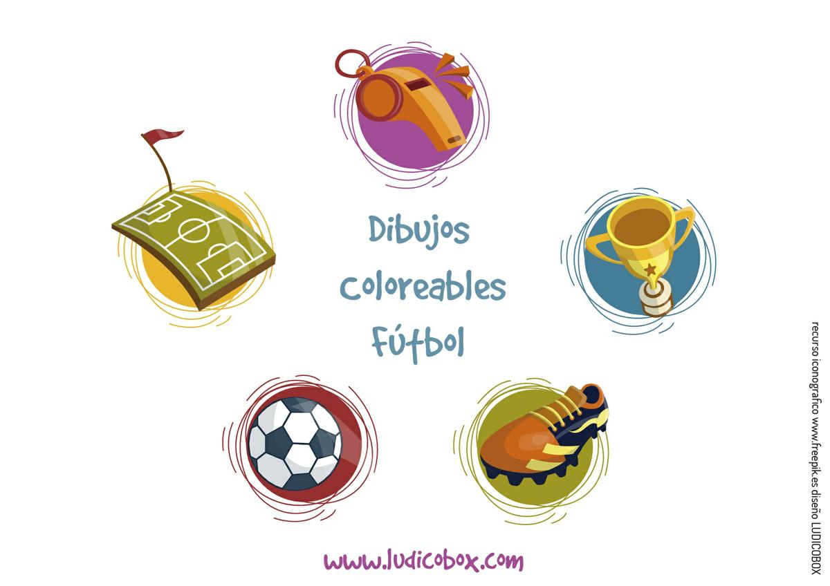 Coloreables fútbol para el mundial 2018