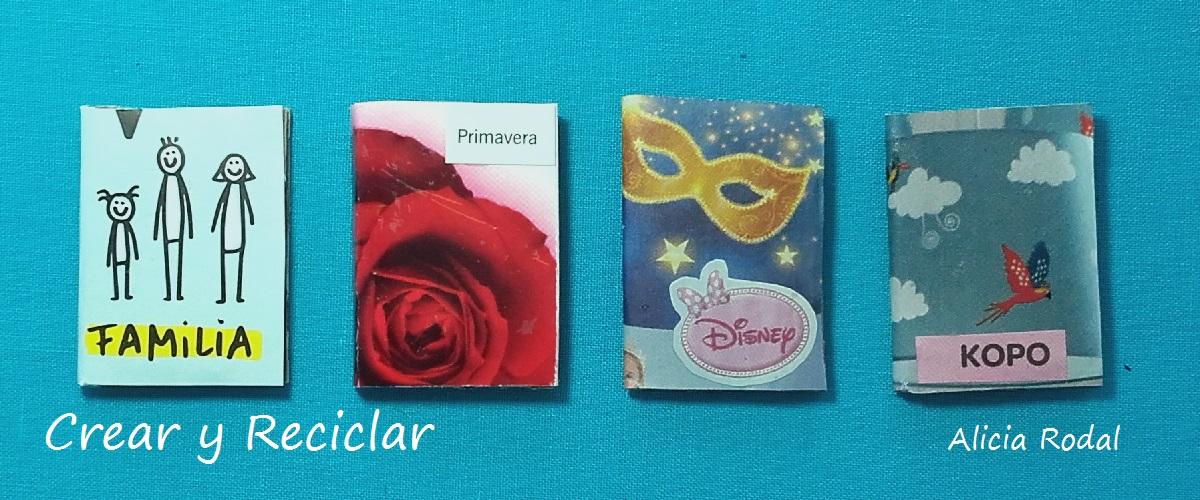 Mini libros, diario, cuadernos y blocks de dibujo DIY