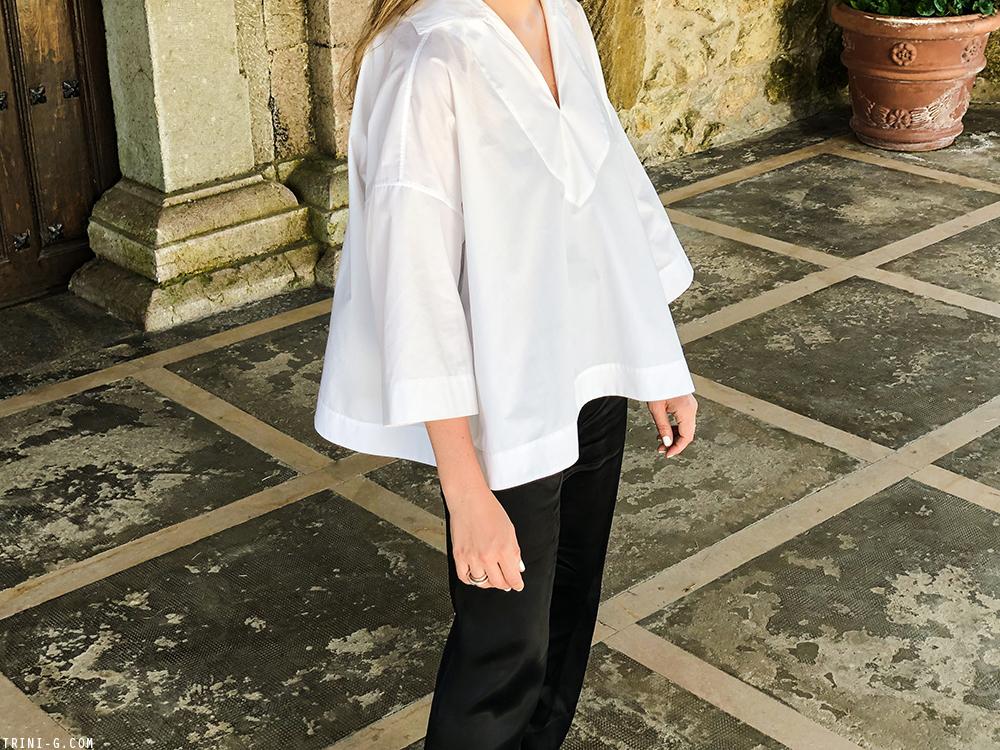 Trini |Balenciaga sailor top Hermés Oran sandals