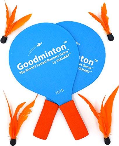 Goodminton | The Worlds Easiest Racket Game | An Indoor Outdoor Year-Round Fun Racquet Game for Boys, Girls, and People of All Ages