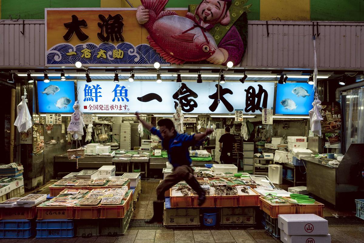 Mercado de Omicho en Kanazawa (Japón)