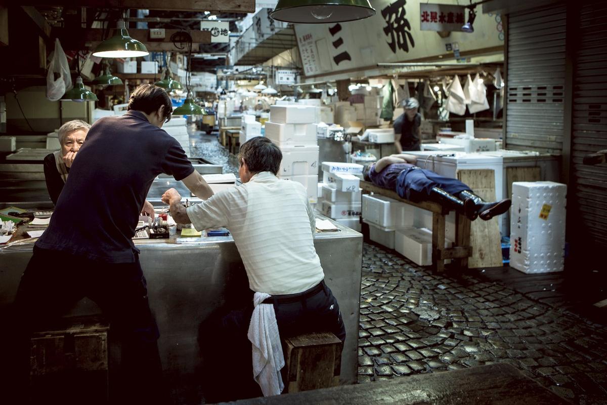 Mercado de Tsukiji en Tokyo (Japón)