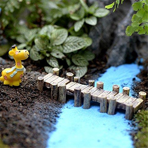 10 pcs Micro Mini World Bonsai Bridge Fairy Home Garden dollhouse Small Ornament Landscape Decoration , Miniatures