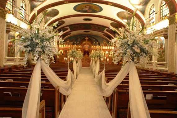 decorar la iglesia para una boda