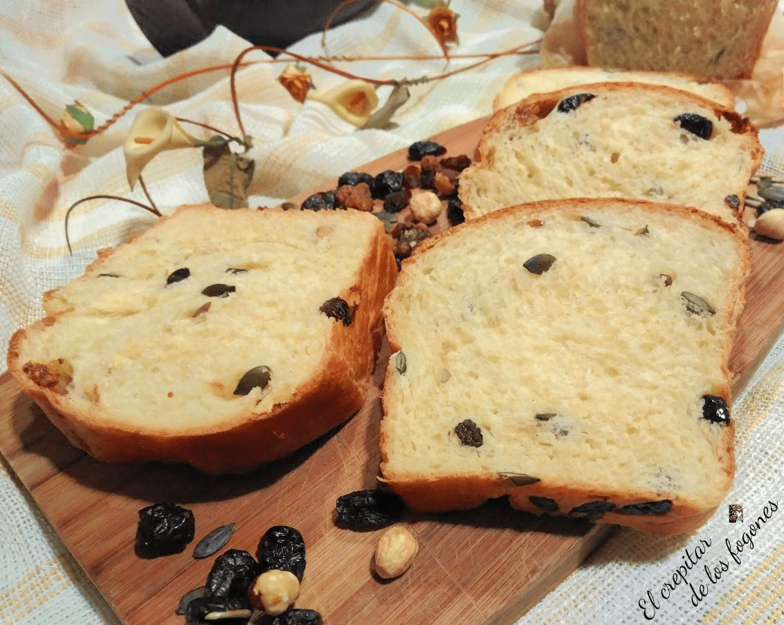 pan de molde con mezcla
