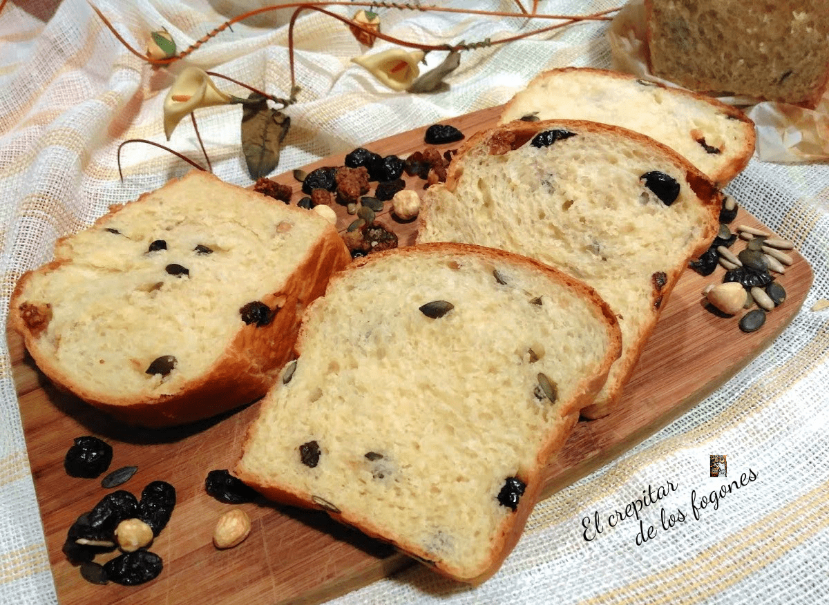 pan de molde con mezcla