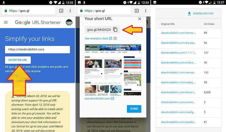 Cómo acortar URL desde un teléfono móvil el mejor acortador de enlaces de Internet para Android e iOS tutorial paso a paso