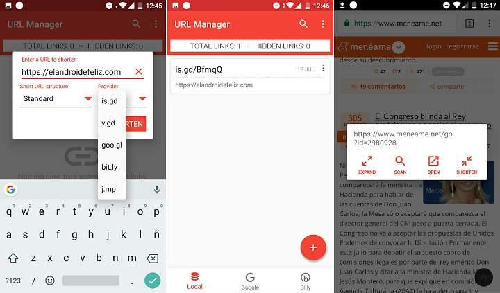 Cómo acortar URL desde un teléfono móvil el mejor acortador de enlaces de Internet para Android e iOS tutorial paso a paso