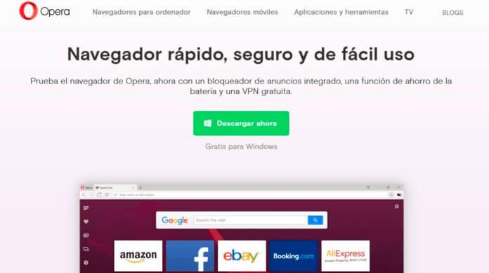 navegador web diferente