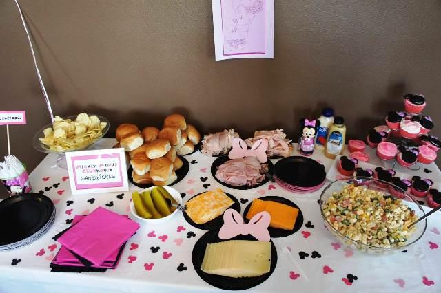 minnie mouse comidas