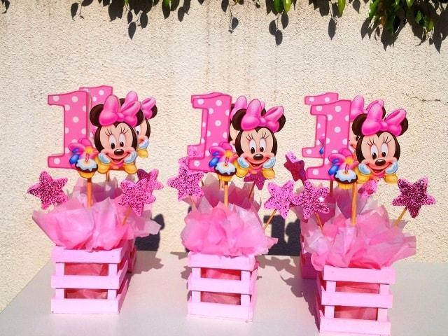 minnie mouse bebe centros de mesa