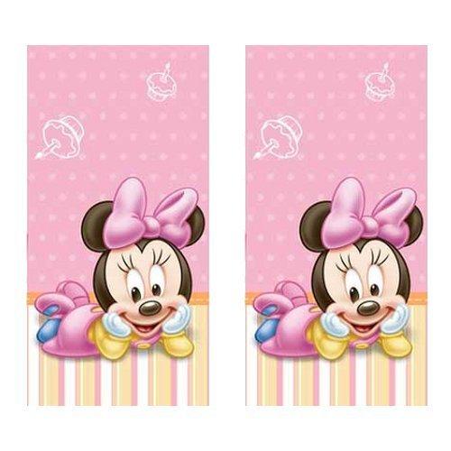 Minnie Mouse 1st Birthday Party Plastic Tablecovers - 2 Pieces