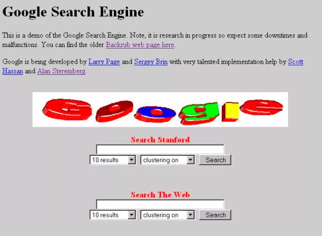 primer logo de Google