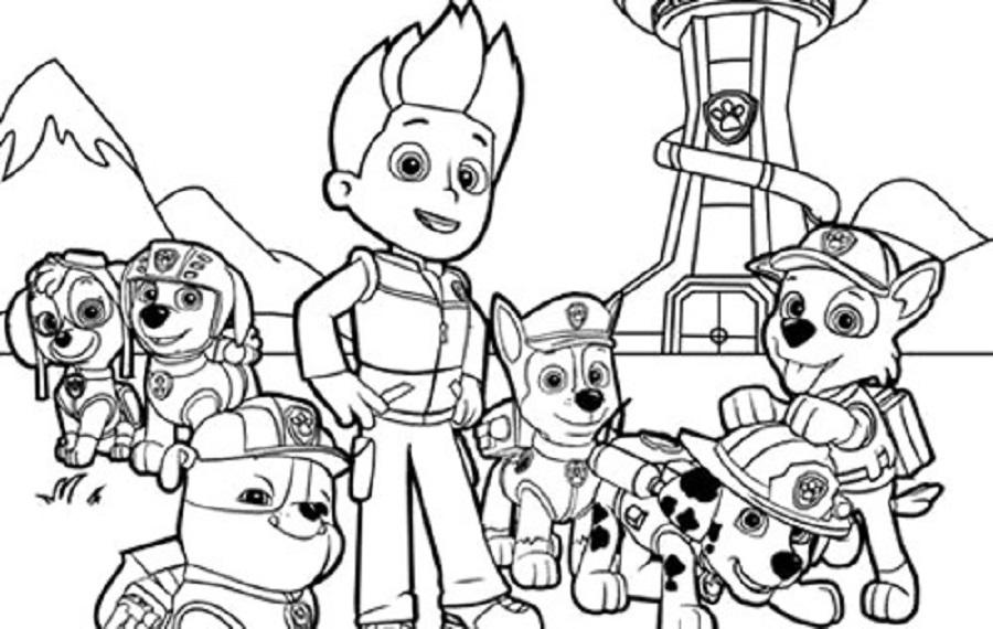 Dibujos de La Patrulla Canina para colorear