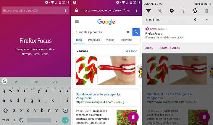 borrar y eliminar el historial de navegacion en el teléfono Android o iPhone sin dejar rastro
