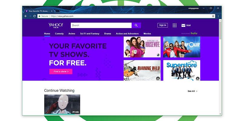 Páginas para ver Películas Online - Yahoo View