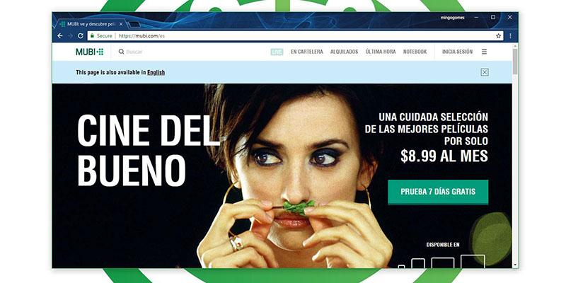 Páginas para ver Películas Online - Mubi