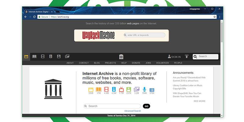 Páginas para ver Películas Online - Internet Archive