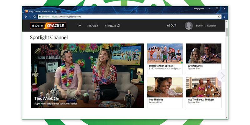 Páginas para ver Películas Online - Crackle