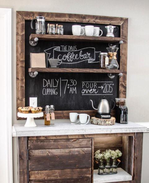 23 Ideas para hacer tu propio coffee bar casero