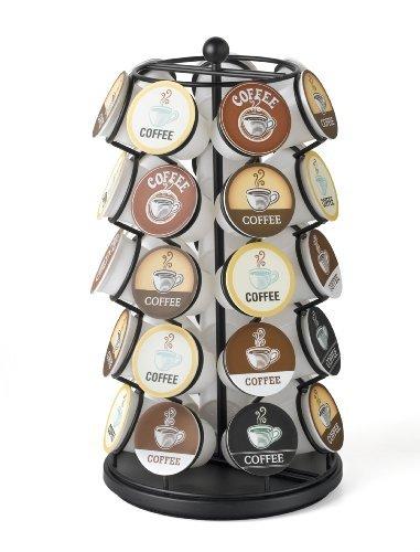 Coffee Capsules Pod Carousel - Holds 35 Capsules - Black