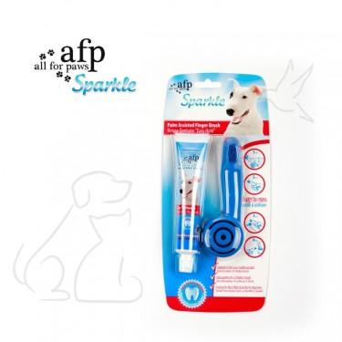 ALL FOR PAWS KIT DENTAL CEPILLO DEDO + PASTA | Best for Pets