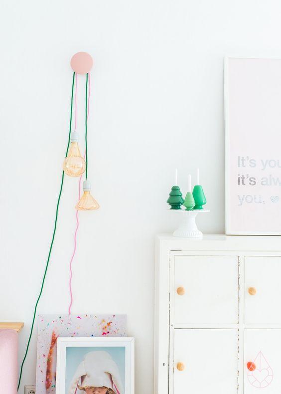 colgar una bulb lamp