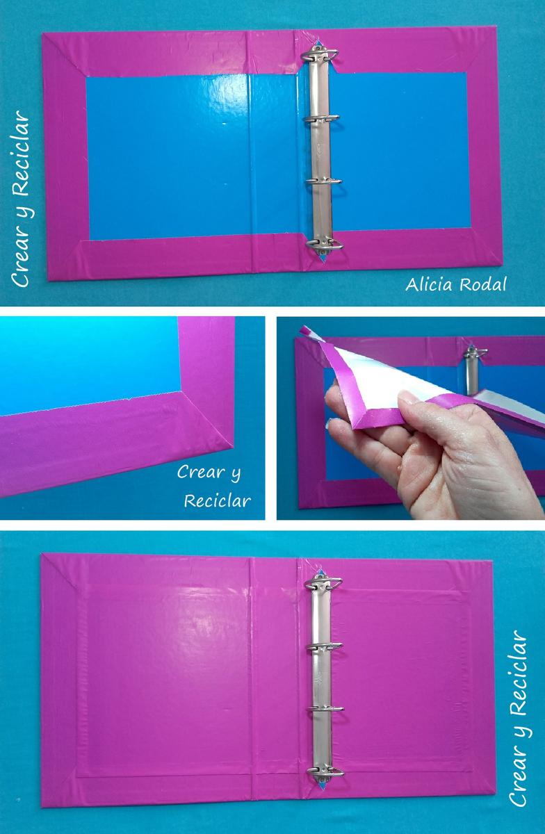 Decorar una CARPETA estilo universitario con reciclaje DIY