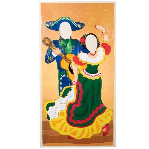 Fun Express Plastic Fiesta Couple Photo Door Banner