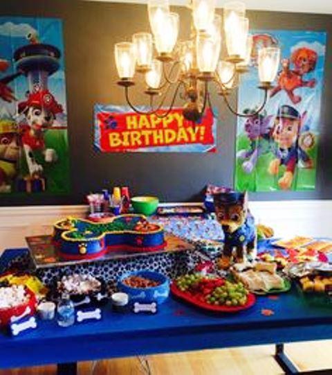 decoracion cumpleaños de patrulla canina