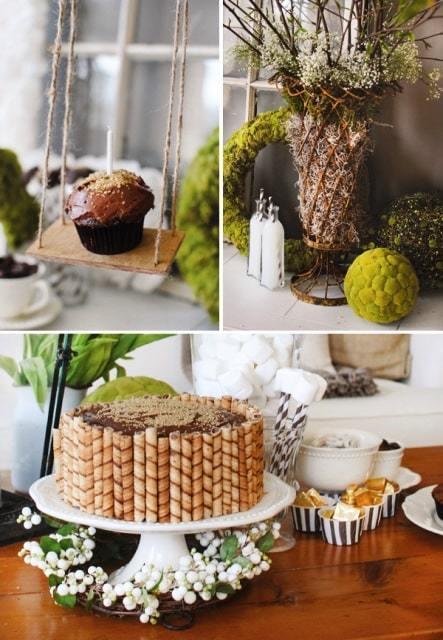 comida y bebida para una fiesta parrillada