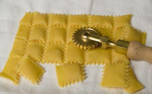 Preparación de ravioli
