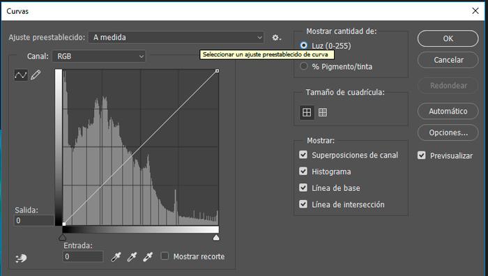 curvas de photoshop